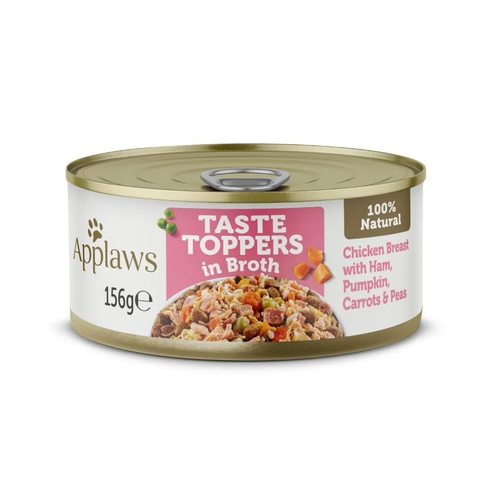 Applaws Hundevådmad Kylling og Skinke 156 g - Sund topping til hunden